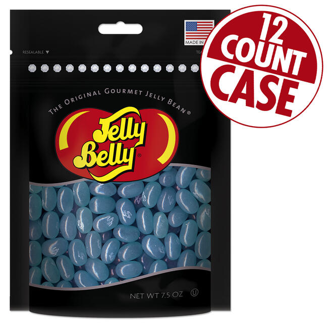 Berry Blue Jelly Beans Party Bag - 7.5 oz Bag - 12 Count Case