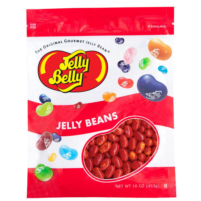 Sizzling Cinnamon Jelly Beans - 16 oz Re-Sealable Bag