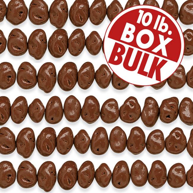 Milk Chocolate Jumbo Raisins - 10 lbs bulk