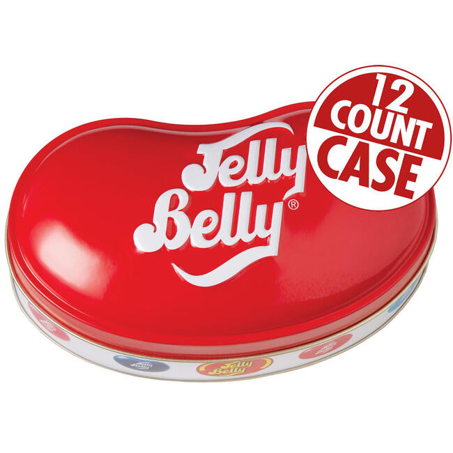 49 Assorted Jelly Bean Flavors Bean Tin - 9.5 oz - 12-Count Case