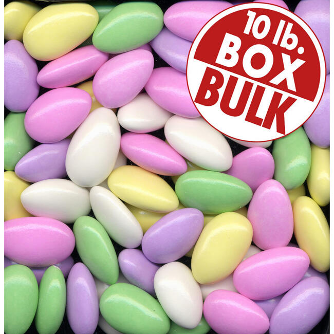 Assorted Jordan Almonds - 10 lbs bulk