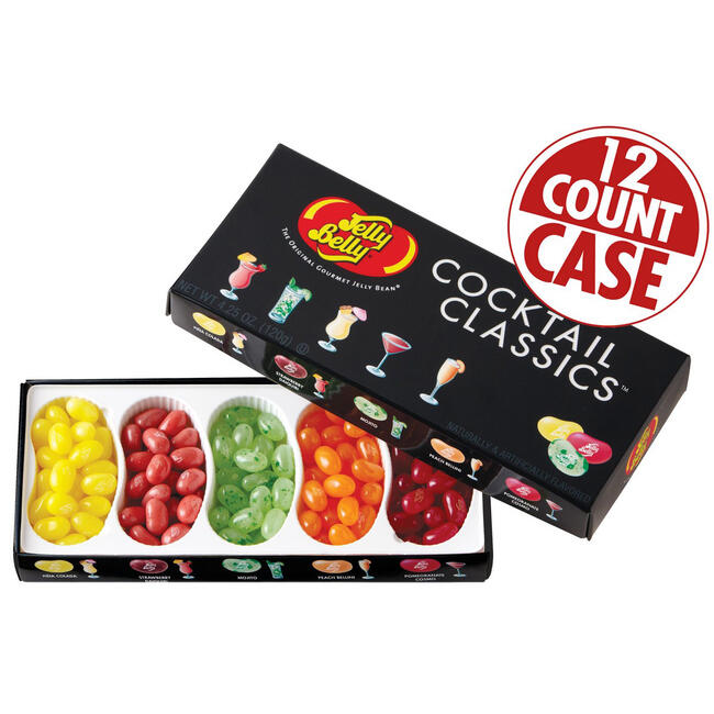 Cocktail Classics<sup>®</sup> 5-Flavor Jelly Bean Gift Box - 12-Count Case