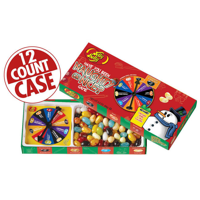 Naughty or Nice Jelly Bean Spinner Gift Box - 3.5 oz Box - 12 Count Case