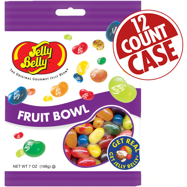 Fruit Bowl Mix Jelly Beans - 7 oz Bags - 12-Count Case
