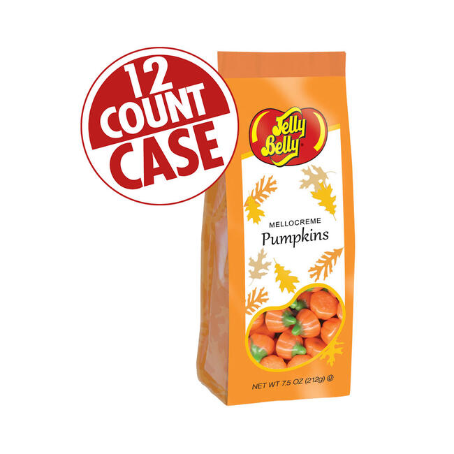 Mellocreme Pumpkins Gift Bags - 7.5 oz Bags - 12-Count Case