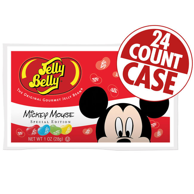 Mickey Mouse Jelly Beans - 1 oz Bag - 24 Count Case