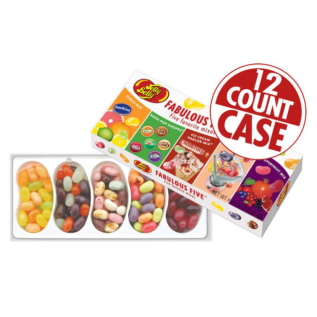 Fabulous Five<sup>®</sup> jelly Bean Gift Box - 12-Count Case