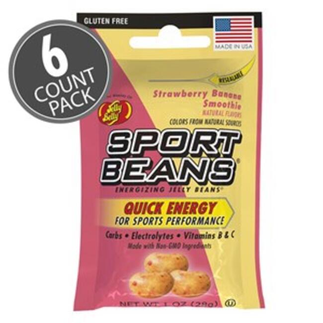 Sport Beans® Jelly Beans Strawberry Banana Smoothie 6-Count Pack