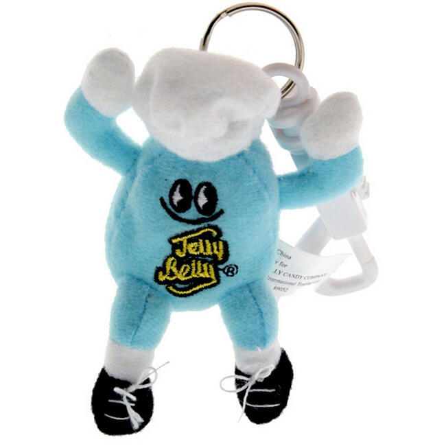 Mr. Jelly Belly Mini Plush Keychain - Berry Blue