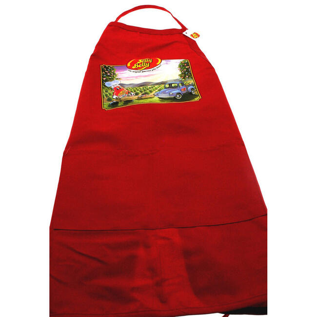 Mr. Jelly Belly Apron - Red