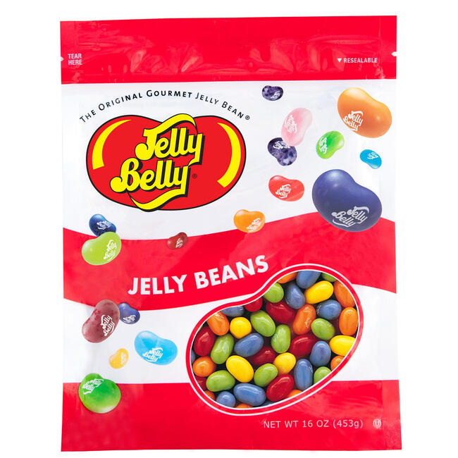 Sours Jelly Beans - 16 oz Re-Sealable Bag