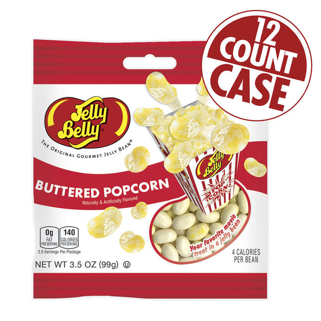 Buttered Popcorn Jelly Beans - 2.6 lb Case