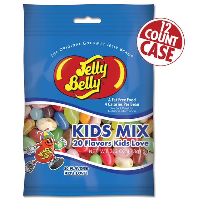 Kids Mix Jelly Beans - 2.6 oz Bag - 12 Count Case