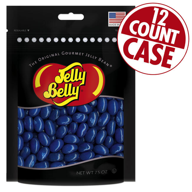 Blueberry Jelly Beans Party Bag - 7.5 oz Bag - 12 Count Case