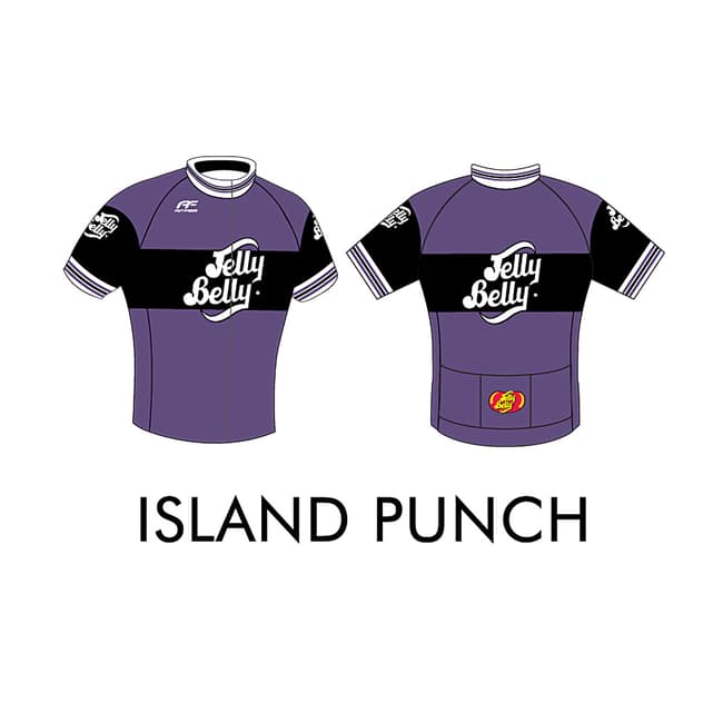 Jelly Belly Island Punch Retro Cycling Jersey - Adult - Medium