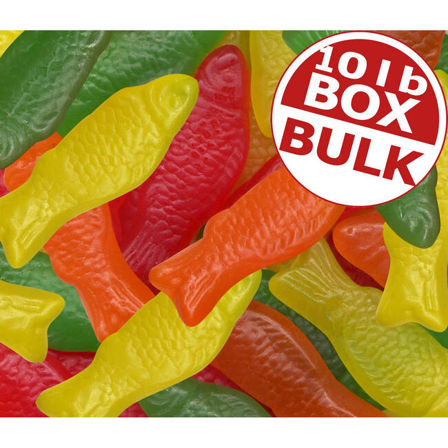 Jelly Belly Fish Chewy Candy - 10 lbs bulk