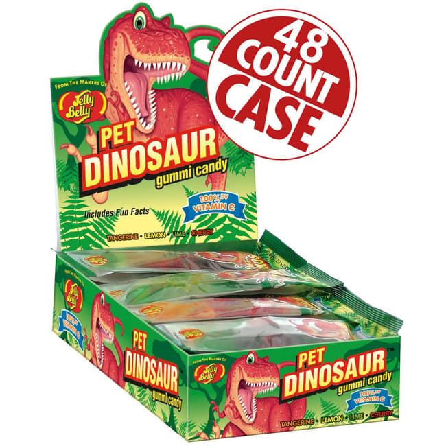 Gummi Pet Dinosaurs - 1.75 oz - 48 Count Case