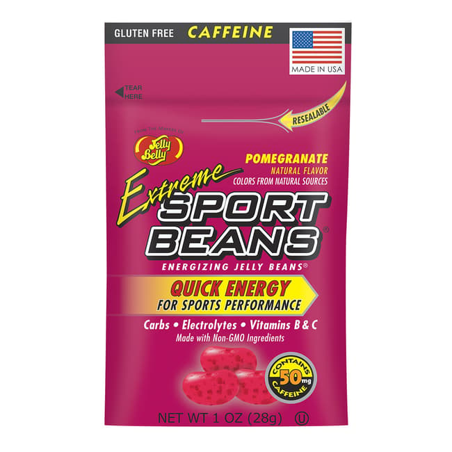 Extreme Sport Beans® Jelly Beans with CAFFEINE - Pomegranate 6-Count Pack