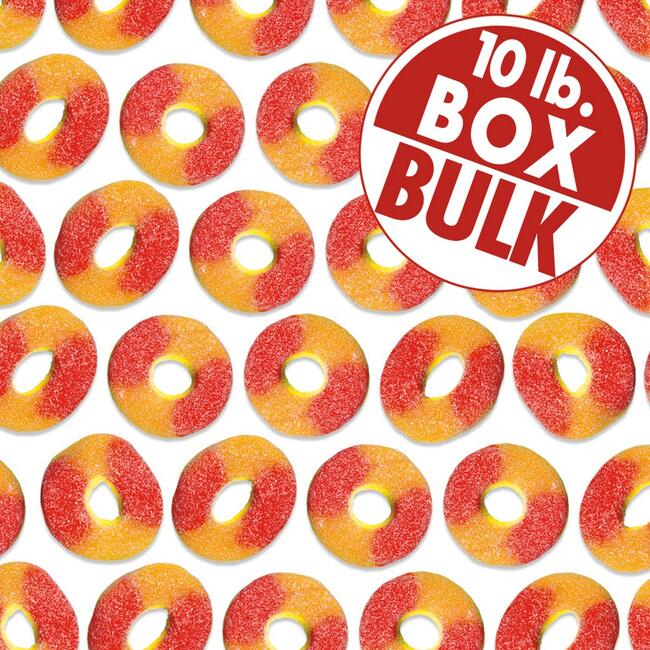 Peach Rings - 10 lbs bulk