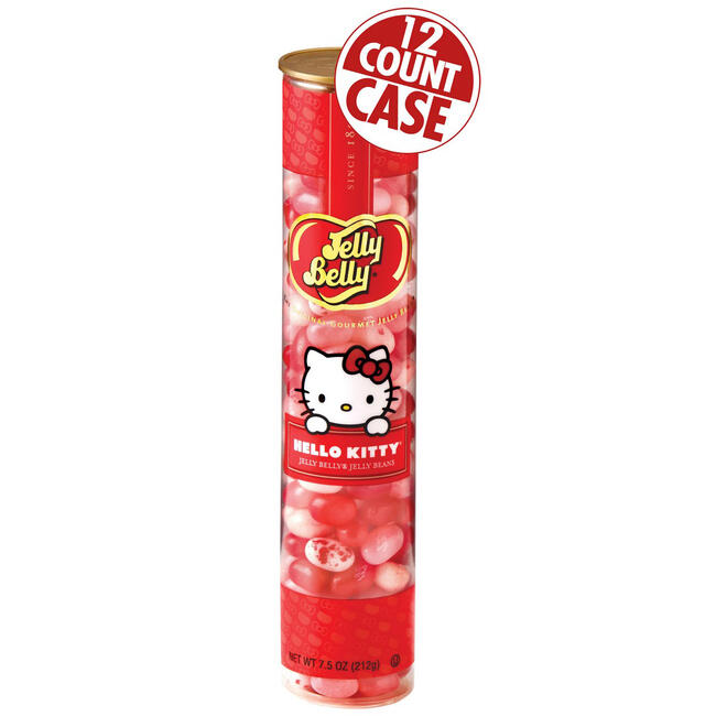 Hello Kitty® Favorite Flavors Jelly Beans - 7.5 oz Clear Classics Tube - 12-Count Case