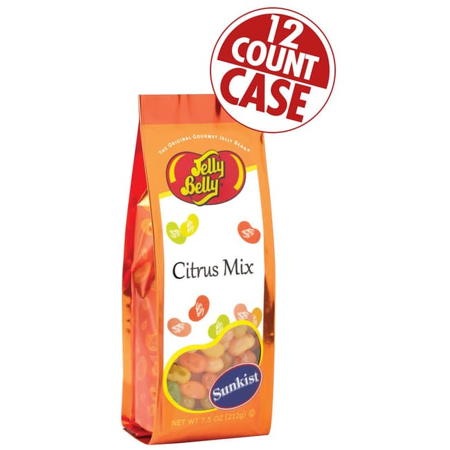 Sunkist® Citrus Mix Jelly Beans - 7.5 oz Gift Bag - 12-Count Case
