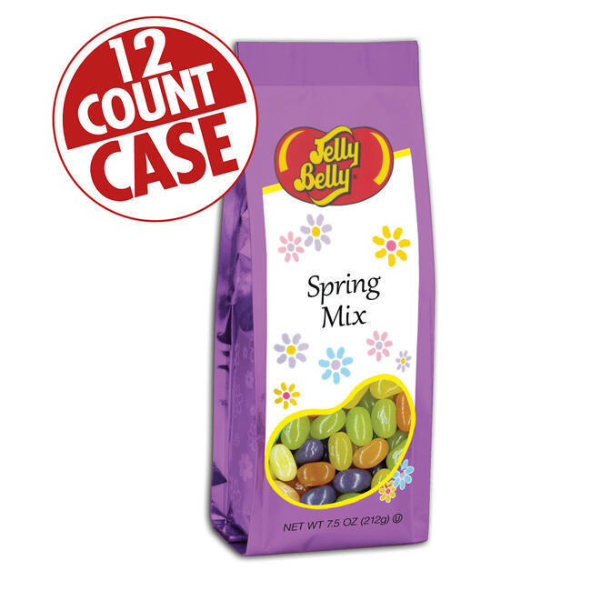 Jelly Belly Spring Mix - 7.5 oz Gift Bags - 12-Count Case