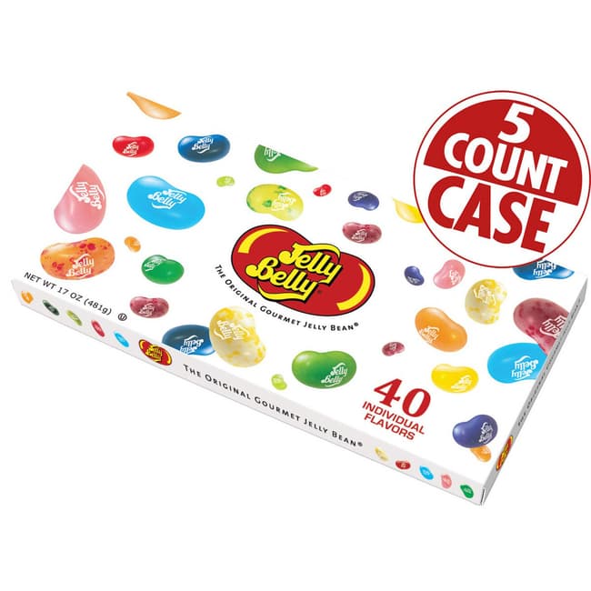 40-Flavor Jelly Bean Gift Box - 5-Count Case