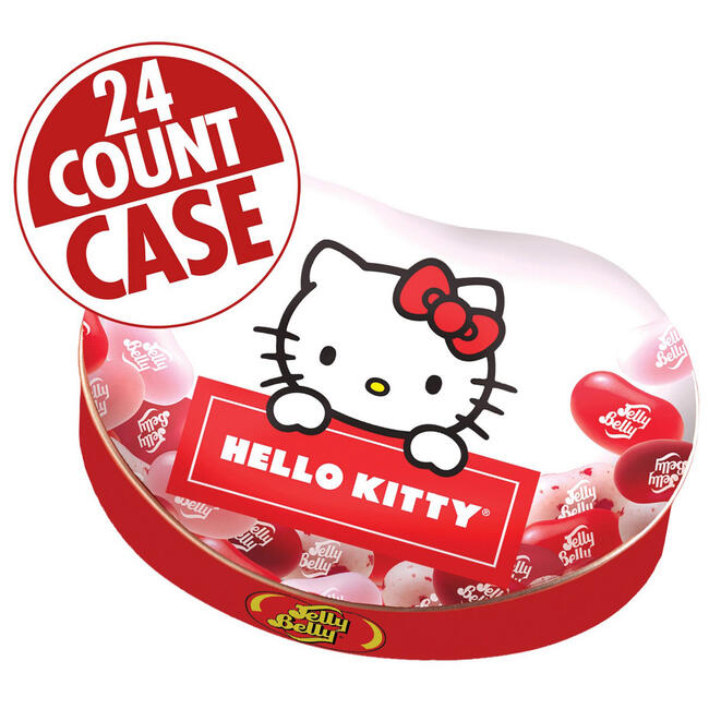 Hello Kitty® Favorite Flavors Jelly Beans - 2 oz Tin - 24-Count Case