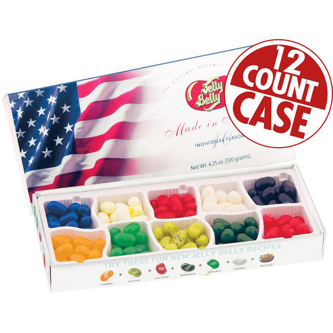 10 Flavor Jelly Bean Patriotic Gift Box - 12-Count Case