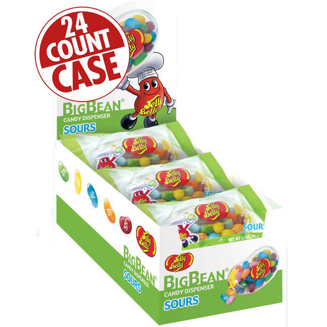 BigBean Sours Jelly Bean Dispenser - 24-count case