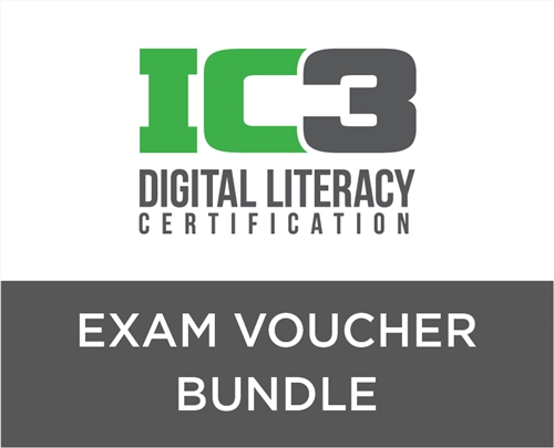 IC3 Digital Literacy Voucher + 3 Preparation Bundle - CCI Learning