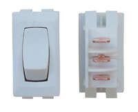 On/On Switch, White, 3/bag