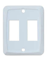 Double Size Face Plate, White, 3/bag