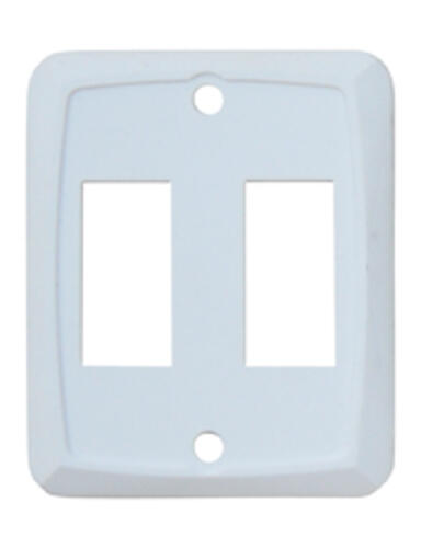Double Size Face Plate, White, 3/bag