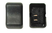 Rocker Switch, SPST, Black, Momen On/Off