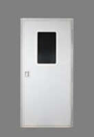 26x72 Square Entry Door - Right Hand - Polar White