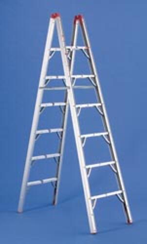 Compact Folding RV Ladder By Gpl - 7ft - Folds To 3.5 X 4.5