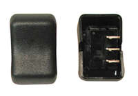 Rocker Switch, SPDT, Black, On/Off/On