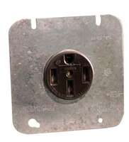 Receptacle and Plate, 50A, 4-Wire