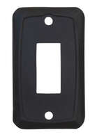 Swtch Wall Plate Blk Sgl