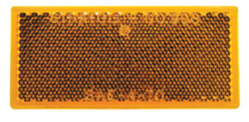 483 Rectangle Reflector, Amber
