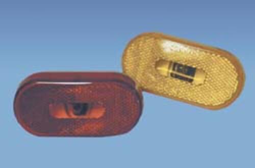 003-54P, Red Clearance Lights, Oval