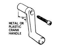 Window Crank Metal 1in