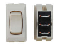 Momentary On/Off/On Switch, Ivory, 3/Bag