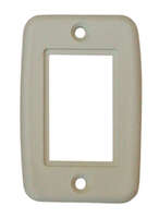 Exposed 5-Pin Side-by-Side Plate, Ivory