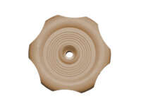 Window Knob Beige 1in Sh