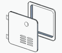 Girard Tankless Water Heater door for Suburban 6 gal.