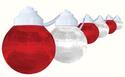 6-Light Red/White