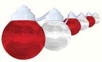6-Light Red/White