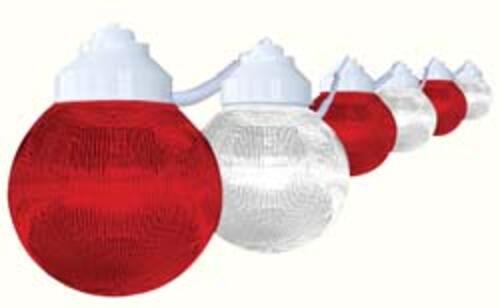 6-Light Red/White
